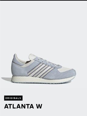 adidas Originals Atlanta W Light Blue and White Retro Sneaker